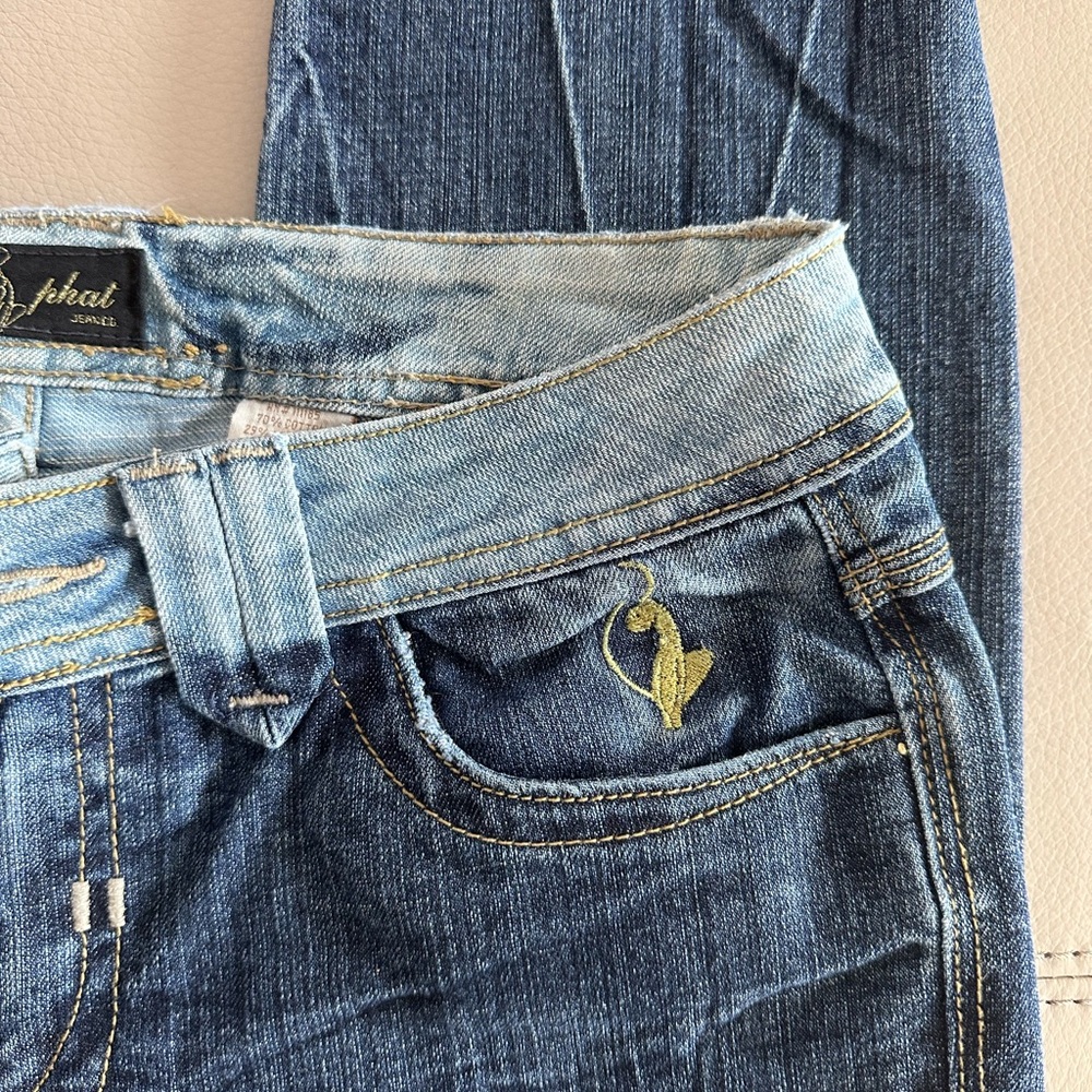 Baby Phat Iconic Distressed Blue Skinny Jeans - Picture 7 of 11
